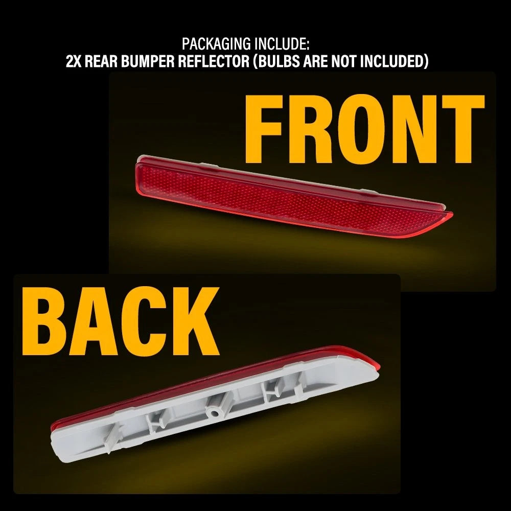 2X Rear Bumper Reflector for Nissan Murano/Sentra/Leaf EV (2015–2022)