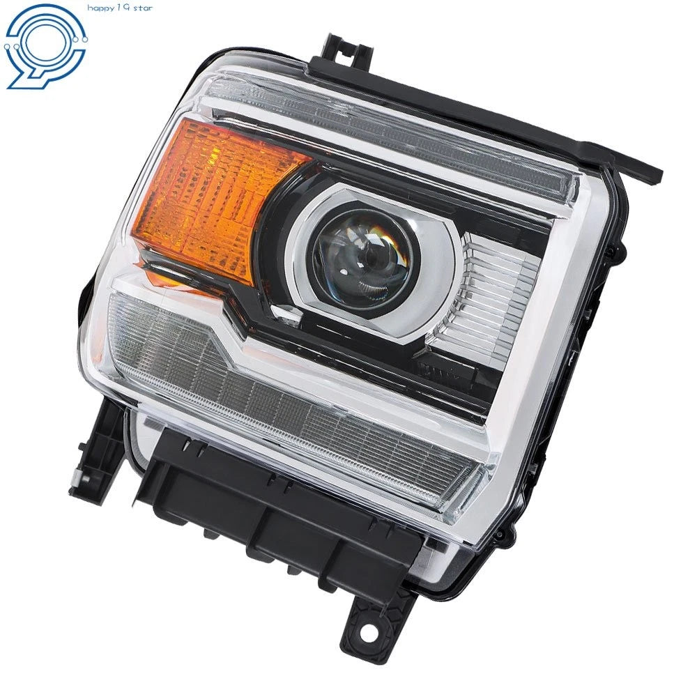 Chrome HID Headlight with LED DRL for GMC Sierra 2500HD/3500HD (2016-2019)