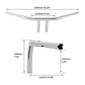 T-Bar Handlebar for Harley Sportster Low Rider (8/10/12/14/16 Inch, Chrome)