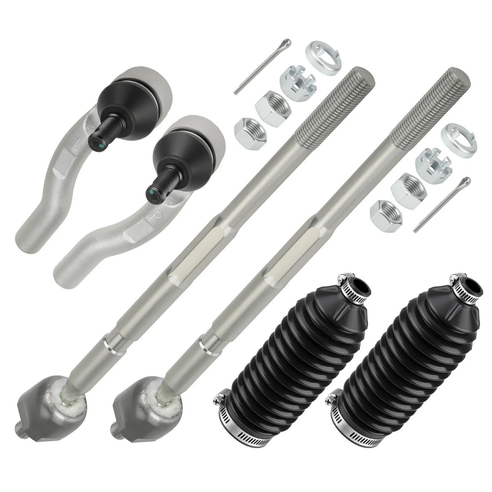 2X Tie Rod Ends Kit w/ Boot for Honda Pioneer 1000-5 (2016–2021)