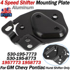 Set of 4 Speed Shifter Mounting Plate Brackets for GM Chevy Pontiac (1957-1977)