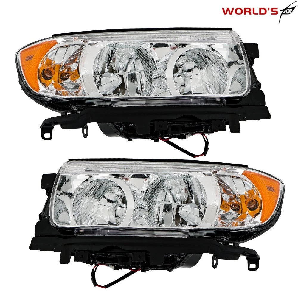 Set of 2 Halogen Headlights for Subaru Forester (2006–2008)