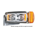 LED Chrome Headlights with LED Turn Signals for Toyota Hilux (2016–2020)