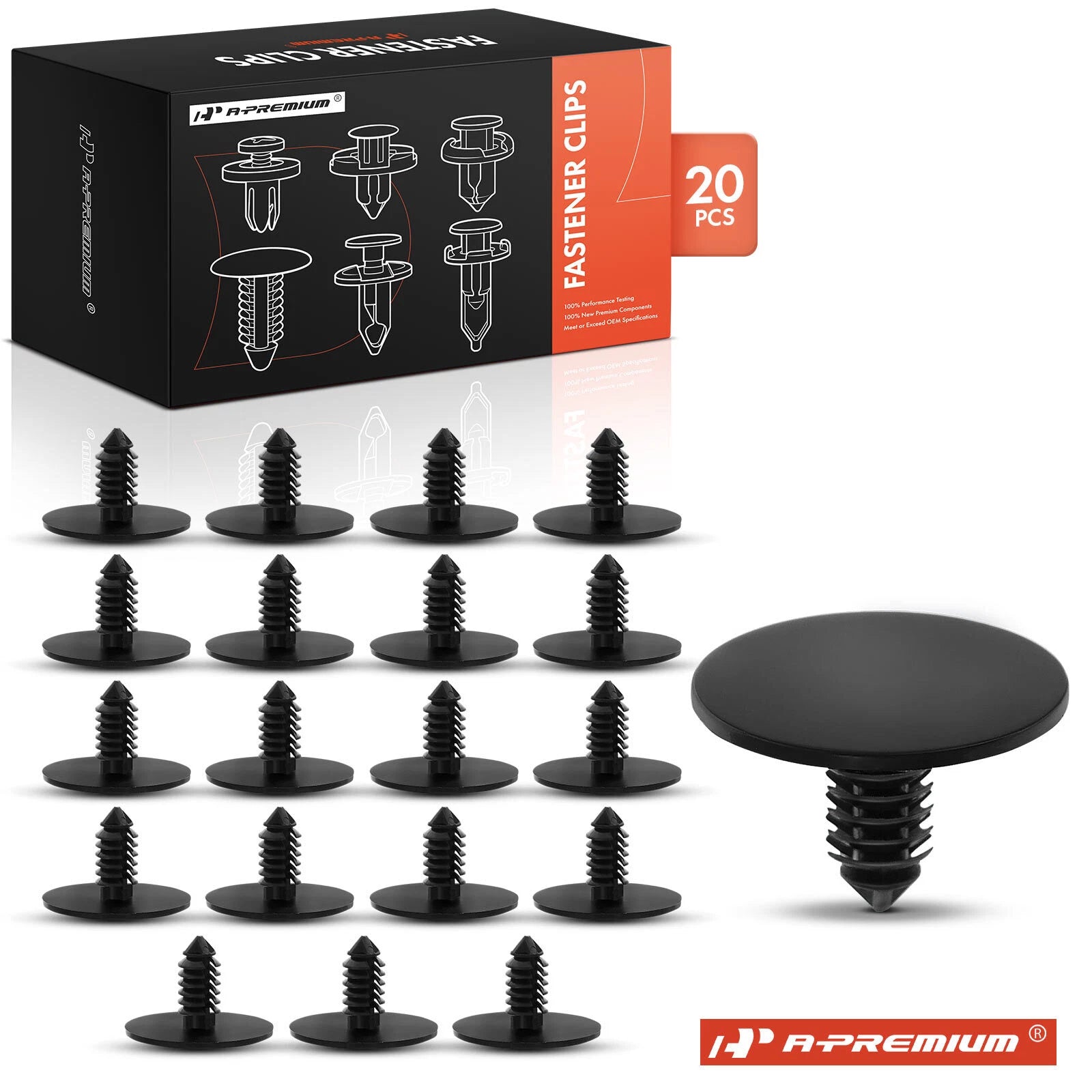 20Pcs Nylon Hood Insulation Retainer Clips for Jeep Cherokee (1997–2006)