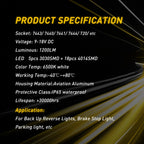 Set of 2 LED White 6500K Reverse Turn Signal Bulbs for Make Model (YYYY–YYYY)