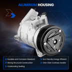 A/C Compressor for Nissan NV2500 NV1500 Pathfinder (2005–2021)