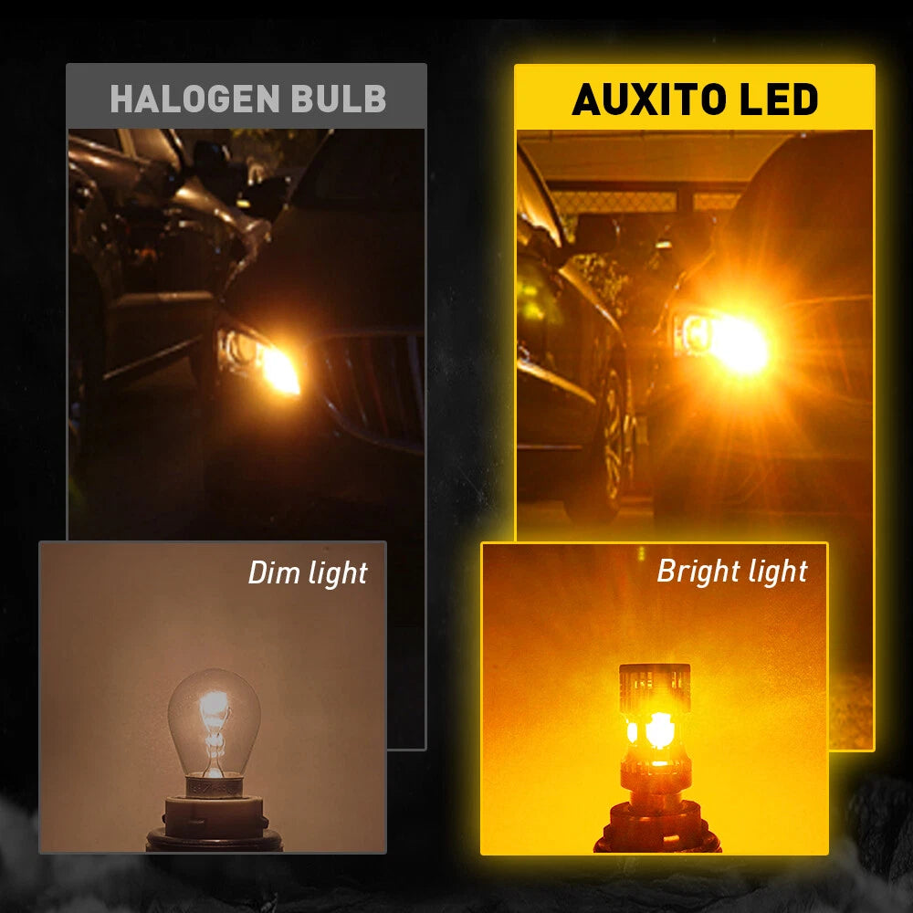 2X AUXITO BAU15S 7507 LED Turn Signal Light Bulbs for Canbus (Error Free)