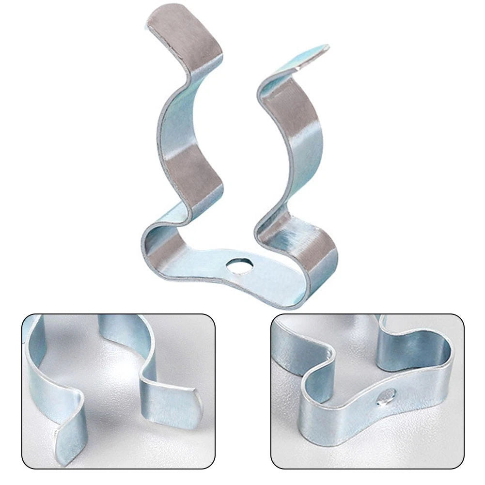 Set of 10 Heavy Duty Wall Mount Spring Clips for Various Applications