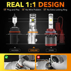 2X OXILAM 9004 HB1 LED Headlights for