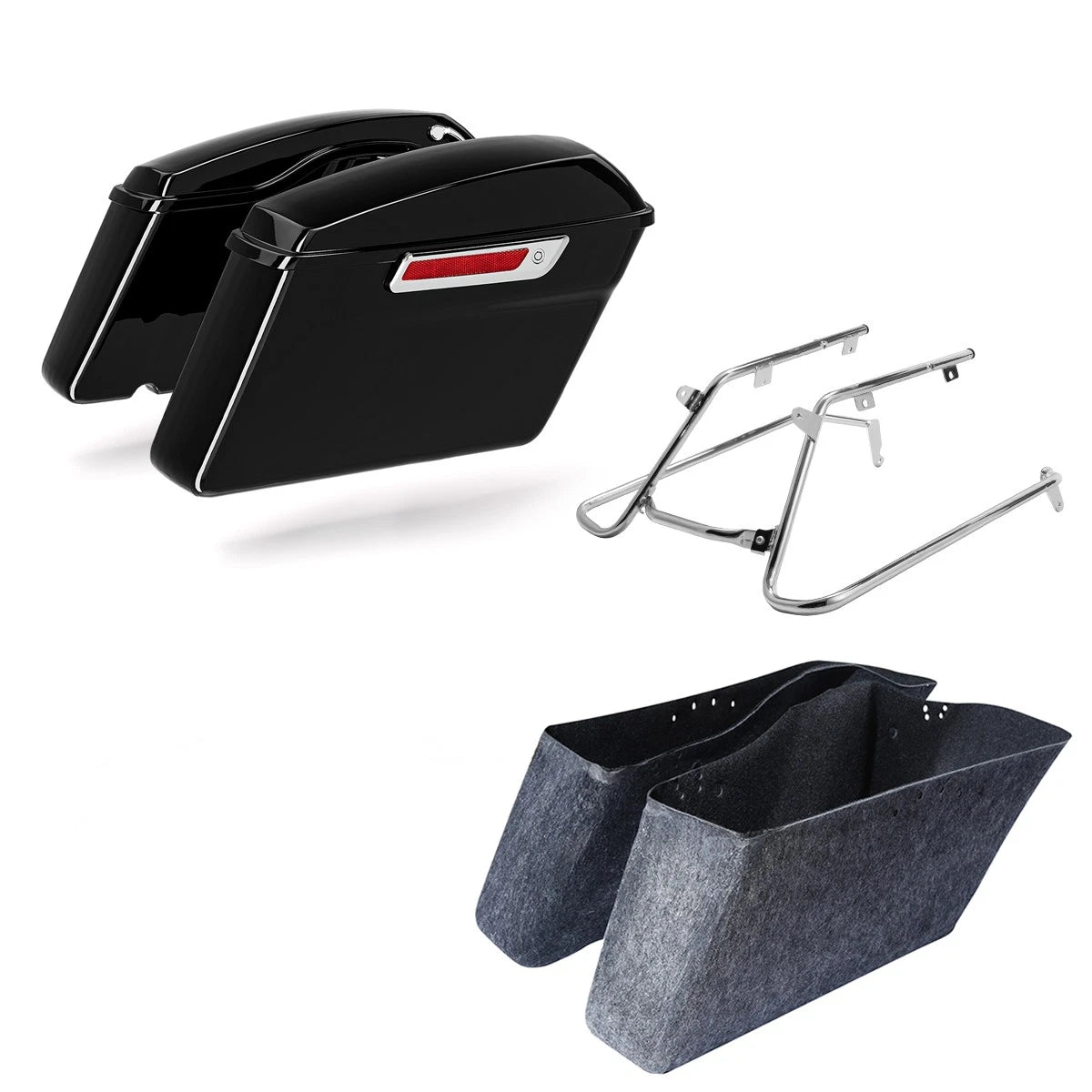 Hard Saddlebags & Conversion Brackets for Harley Fat Boy Breakout (2018–2025)