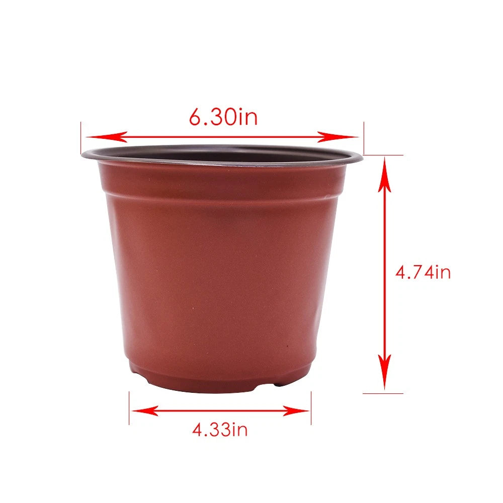 Set of 100 Plastic Plant Flower Starting Pots for Seedlings