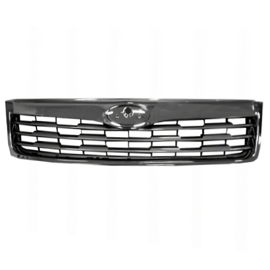 Front Grille Replacement Gray Chrome Plastic for 2009-2010 Subaru Forester