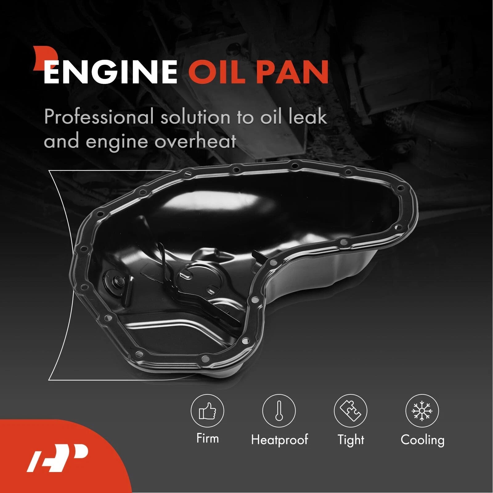 Lower Engine Oil Pan with Drain Plug for Toyota Highlander (2017-2019)