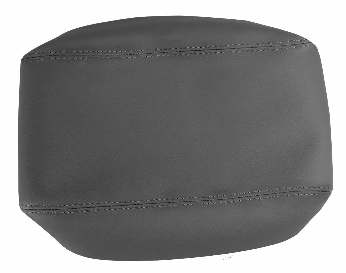 Leather Console Lid Armrest Cover for Cadillac Escalade (2002–2006) Dark Gray