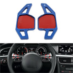 Blue Steering Shifter Paddle Extensions for Audi A3 A4 A5 A6 A7 A8