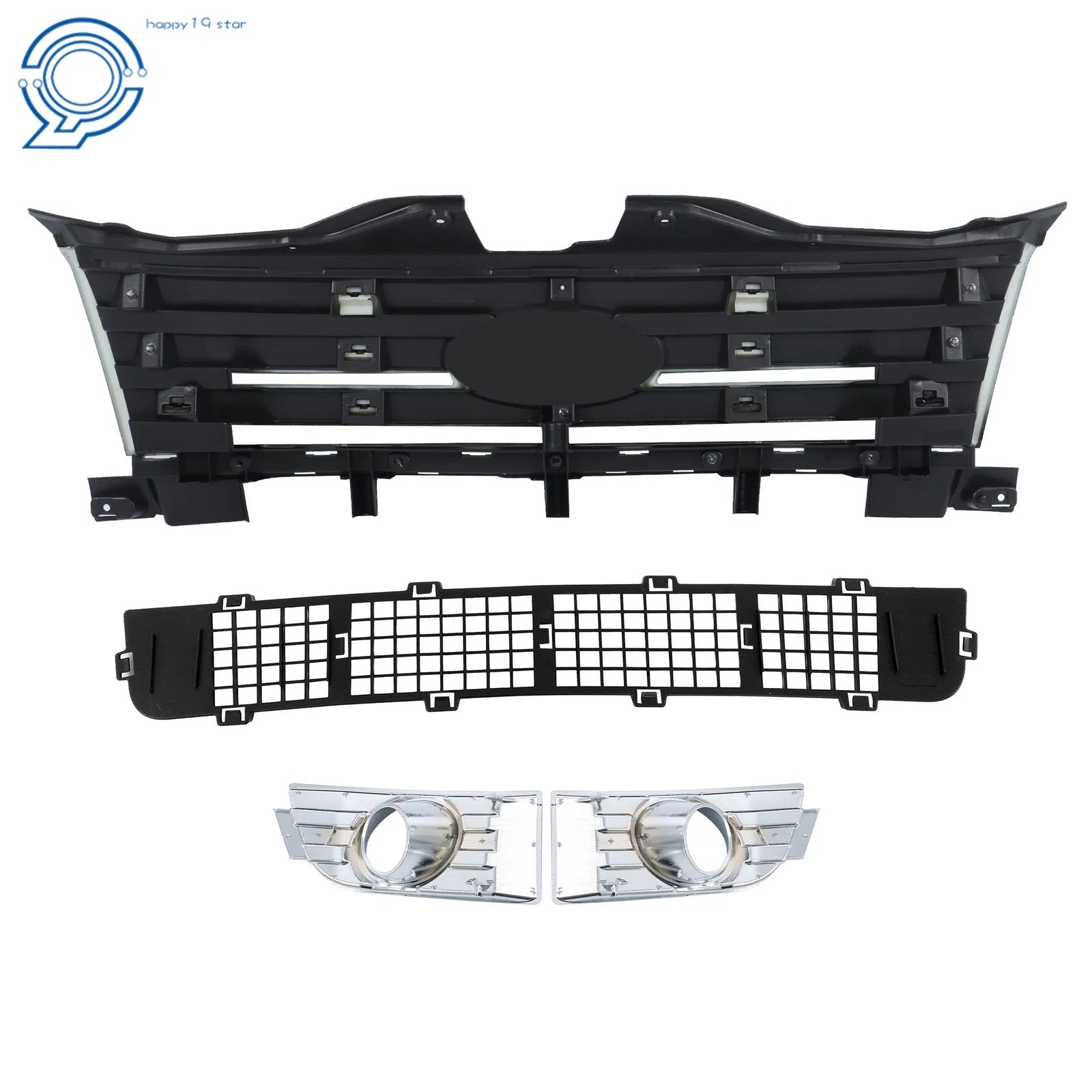 Bumper Grille Assembly with Fog Lamp Molding for Edge (2007–2010)