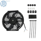 10-Inch Electric Cooling Fan for Universal 12V (Thermo Fan + Mounting Kits)
