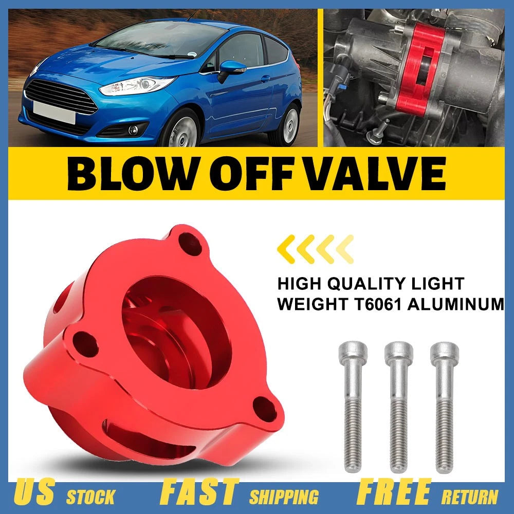 Turbo Blow Off Valve Adapter for Ford Mustang 2.3L (2015–2019) Red