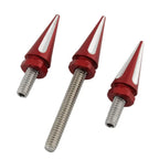 3 x Red Windshield Trim Screws for Harley Electra Glide (2014-2023)