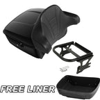 Trunk Backrest Pad Mount Rack for Harley Street Road Glide (1997–2008)