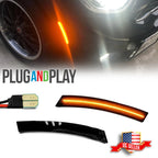2X Smoked LED Side Marker Lights for Mini Cooper R50 R52 R53 (2002–2006)