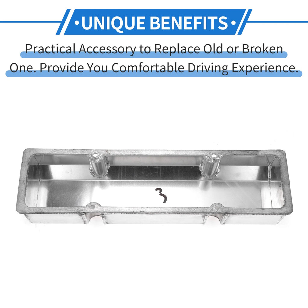 Valve Cover for Chevy SBC (Silver Tone, W/ Bolts, Gaskets)