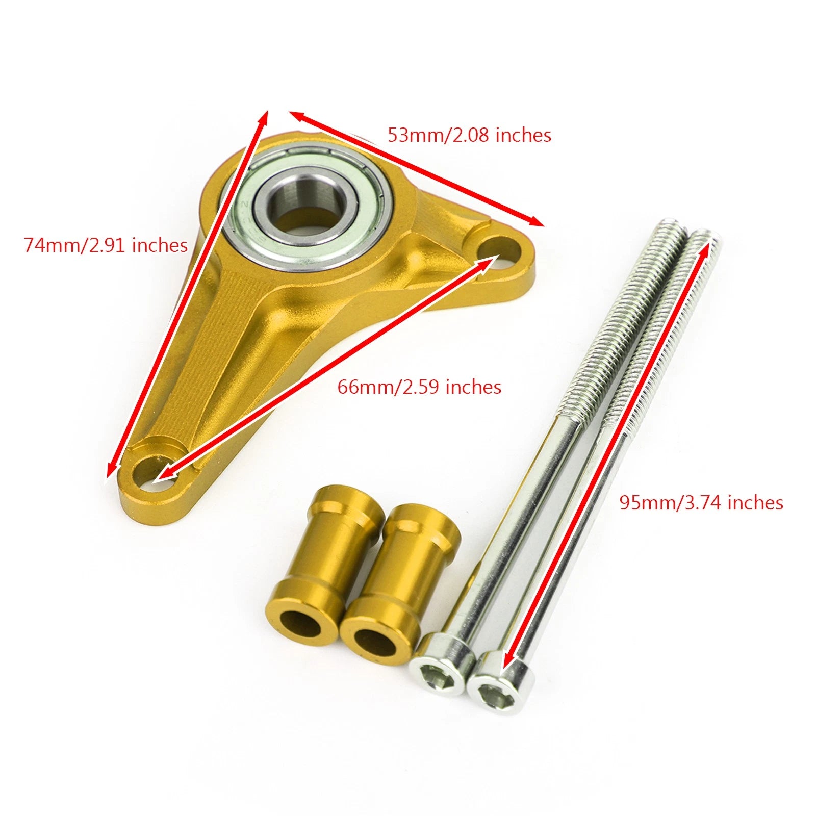 Aluminum Gold Shifting Gear Stabilizer for Honda MSX125/SF Grom 125 (2013–2019)