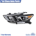 Projector Headlight Lamp Right Passenger w/LED DRL for Nissan Maxima (2016–2018)
