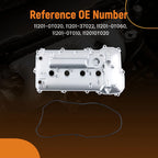 Engine Valve Cover for Toyota Matrix L4 1.8L (2009–2013) 11201-0T010 Silver