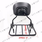 Adjustable Detachable Backrest Sissy Bar w/ Luggage Rack for Harley Touring (1997–2008)