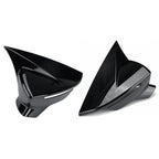 Set of 2 Gloss Black Side Mirror Cover Caps for Seat Leon (2012–2019)