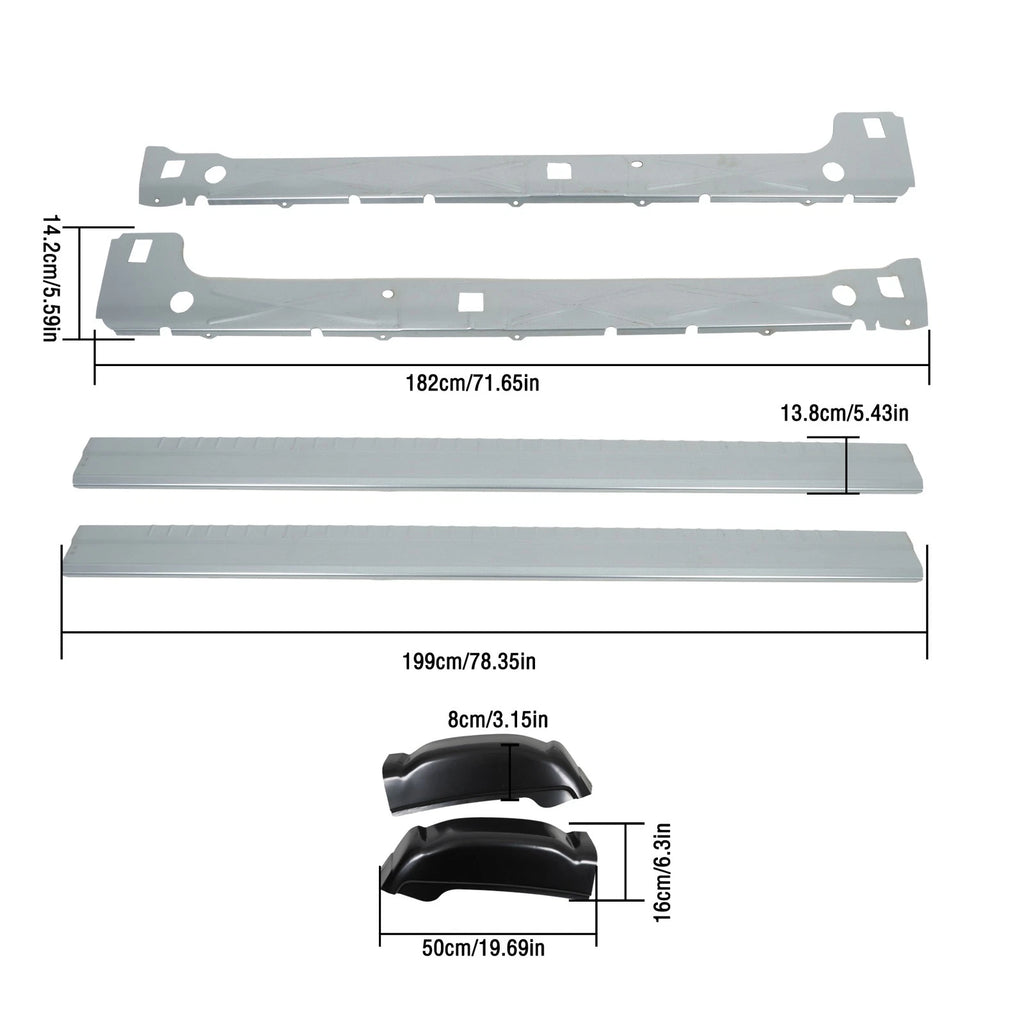 Extended Rocker Panels with Cab Corner for Sierra 1500 (1999-2007)
