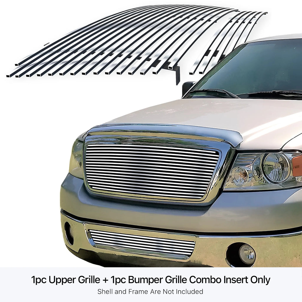Stainless Steel Chrome Billet Grille Insert for Ford F-150 (2006-2008)