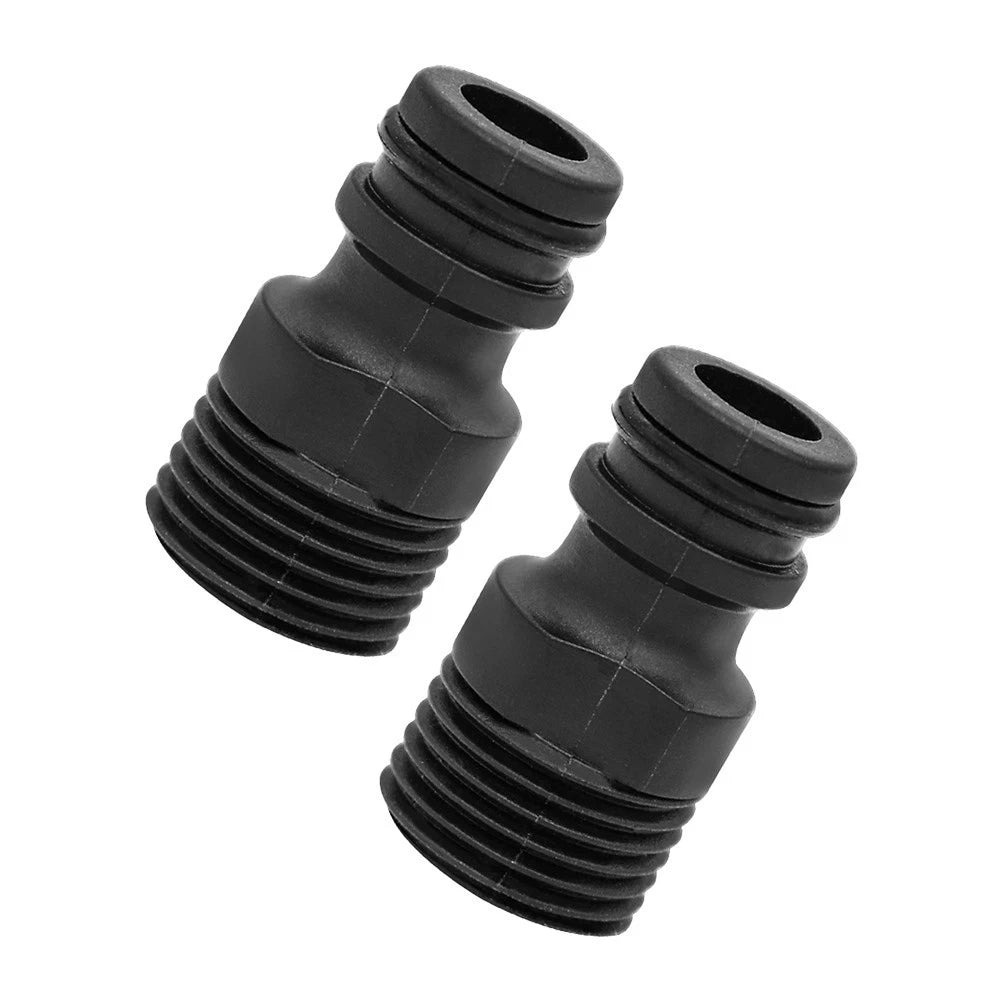 Set of 2 Garden Hose Connectors for G12 Male Thread Faucet Adapter