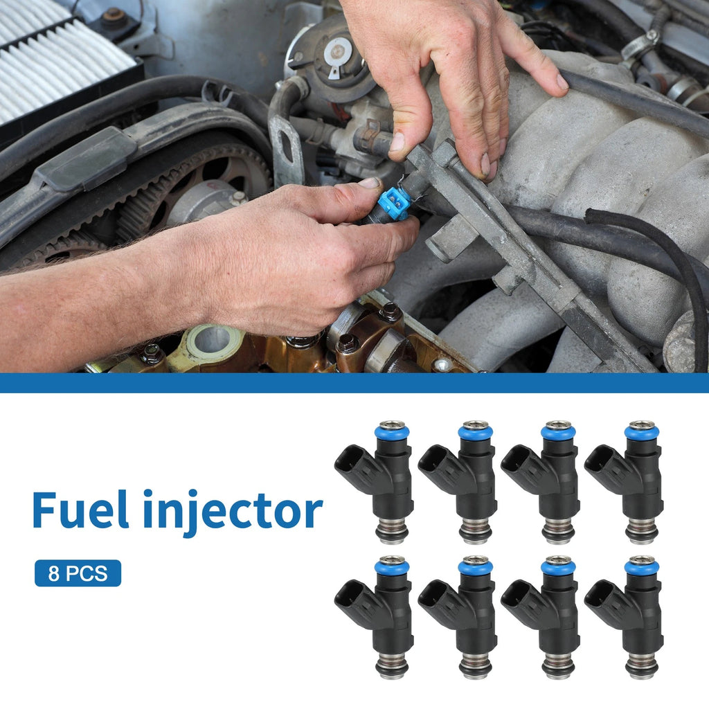 Set of 8 Fuel Injectors No. 12613411 for Chevrolet Silverado 1500 (2010–2013)