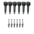 Set of 6 NGK Ignition Coils & Platinum Spark Plugs for Dodge Charger 300 (2006–2010)