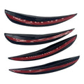 4 x Black Wheel Eyebrow Arch Protector Lip Strips for Universal Car Truck