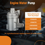 Coolant Pump for Volvo XC40 XC70 XC90 S80 S90 V60 V90 (2015–2019)