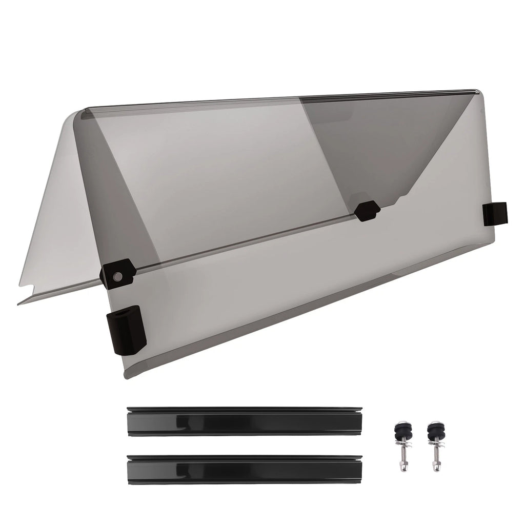 Front Windscreen Shield for EZGO TXT Medalist Golf Cart (1994-2014) Smoke Tinted