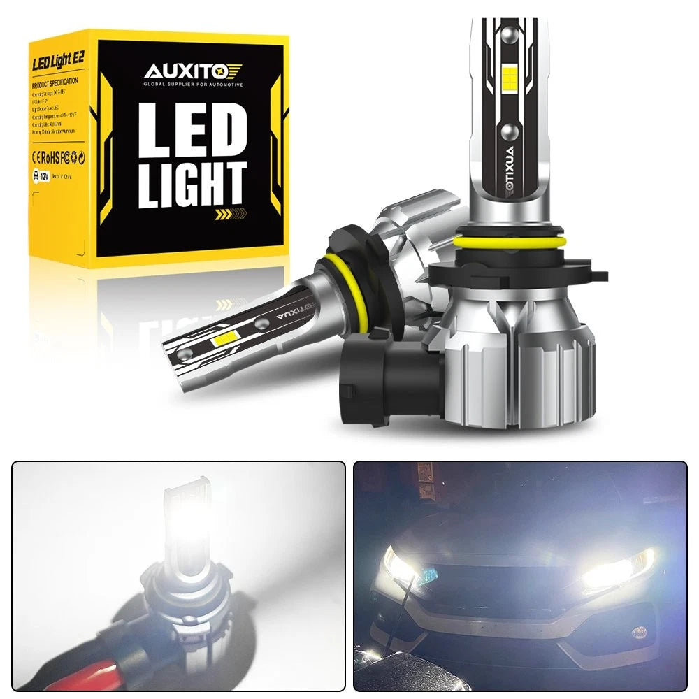 2X 9006 HB4 LED Headlight Bulbs for 6500K