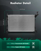 A/C Aluminum Radiator for Ford Focus (2008–2011) CU13087