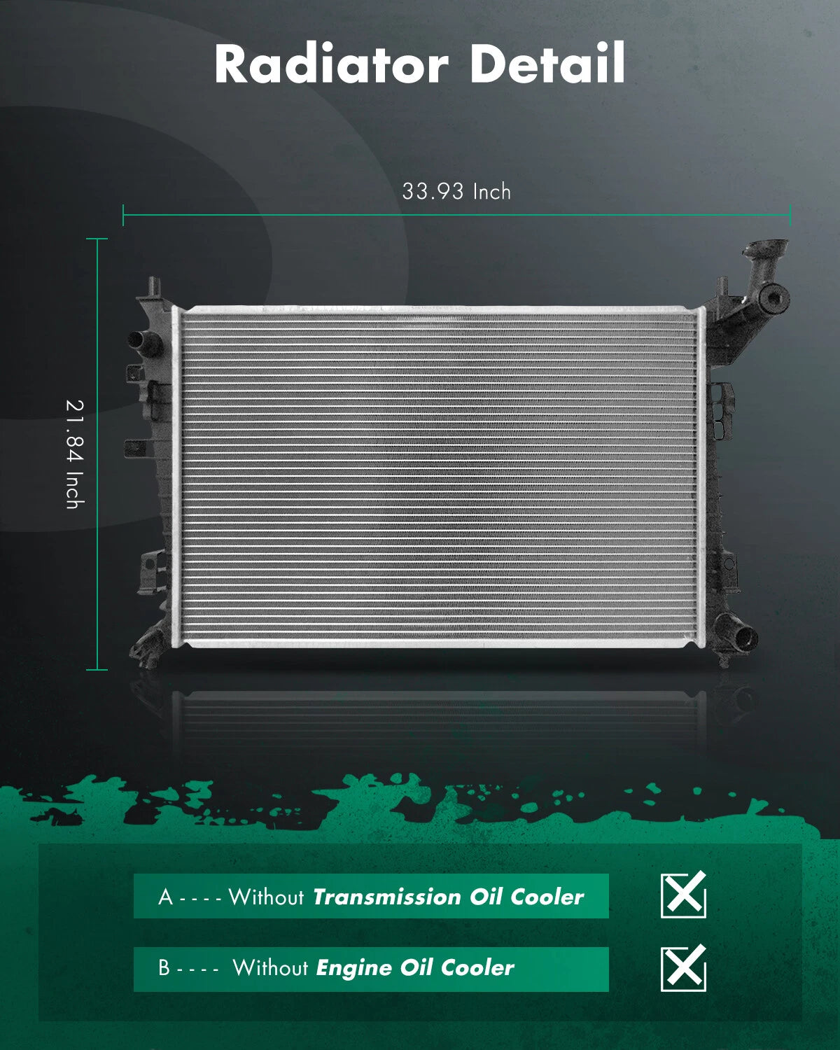 A/C Aluminum Radiator for Ford Focus (2008–2011) CU13087