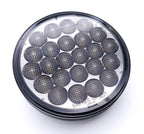 LED Backup Reverse Light 4 Inch Round Pearl White with Smoked Lens for Kia (2000–2024)
