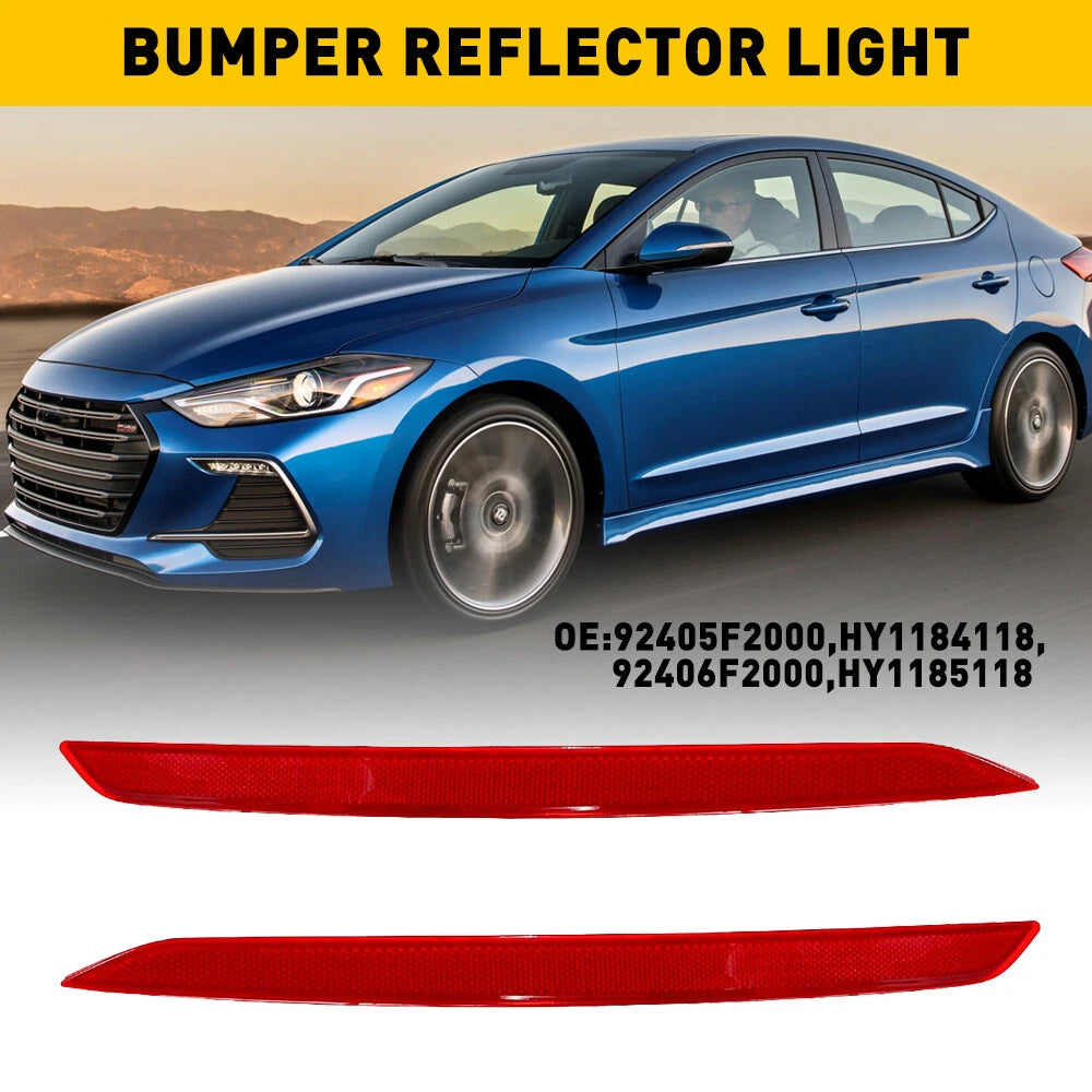 Rear Bumper Reflector Set for Hyundai Elantra (2017–2018)