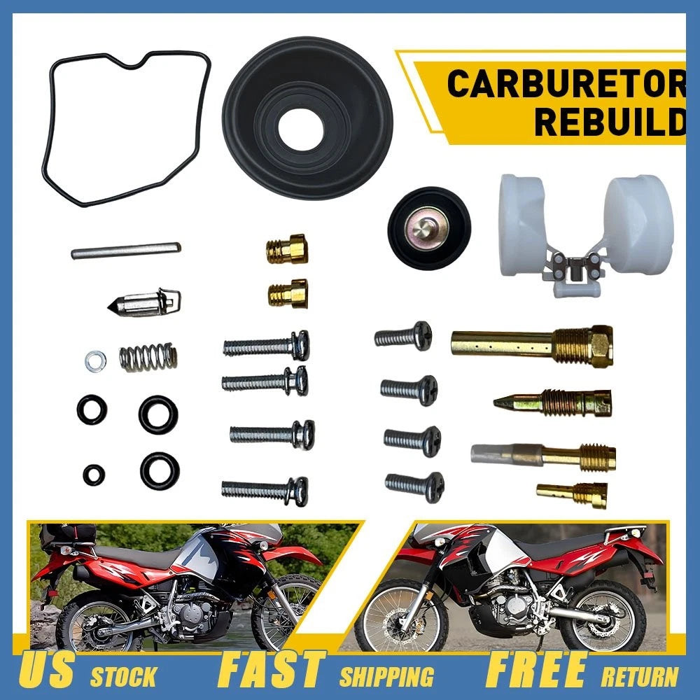 Carburetor Repair Rebuild Kit for Kawasaki KLR650 (1987–2018)