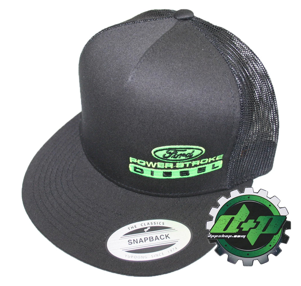 Flat Bill Snapback Hat for Ford Powerstroke Truck (2011–2023)