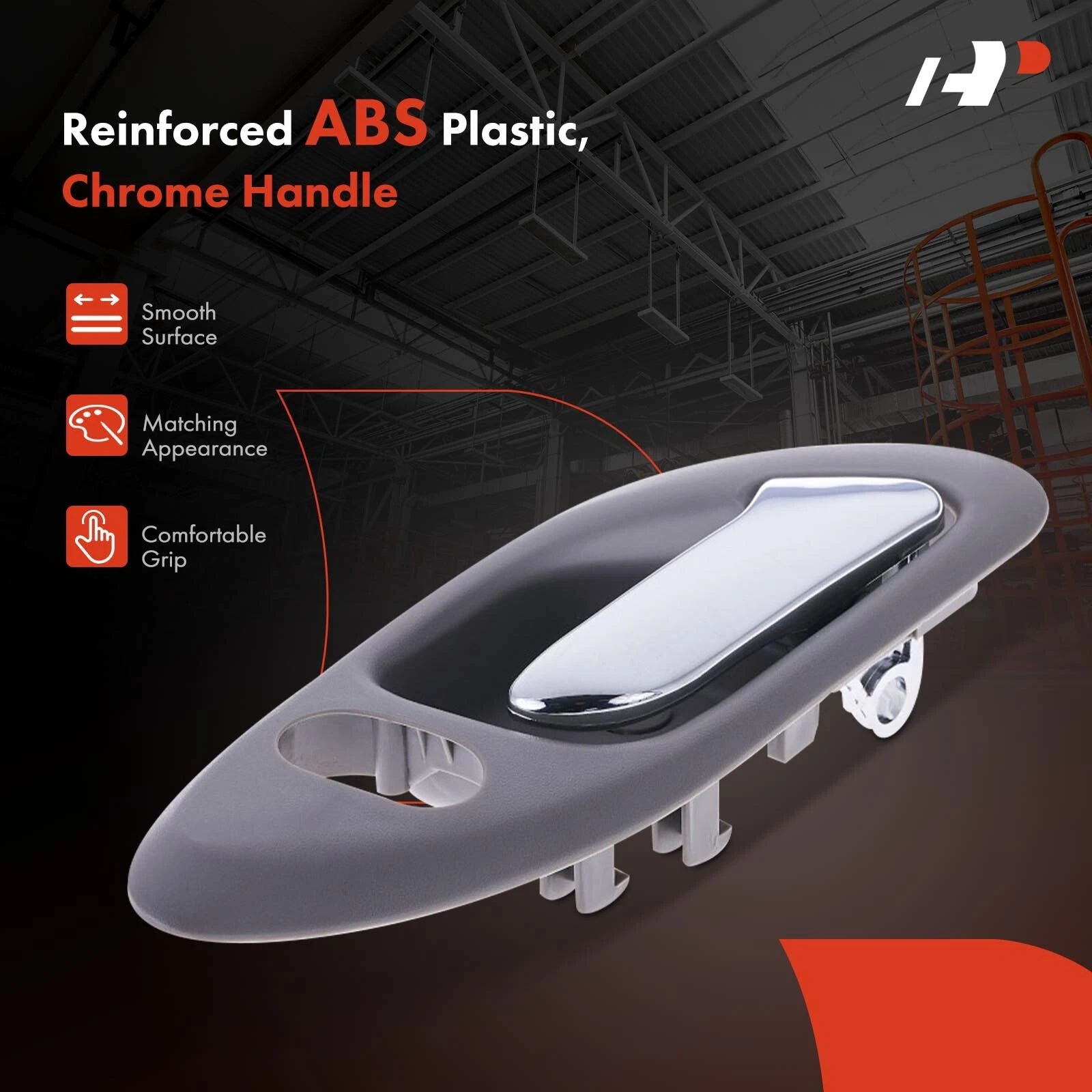 Chrome Front Passenger Interior Door Handle for Honda Accord (1998–1999)