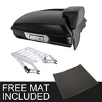 Matte Black Razor Trunk Backrest Mount for Harley Touring Road Glide (2014–2026)