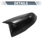 Pair Rearview Mirror Cover Overlay Gloss Black for Toyota RAV4 (2019–2022)
