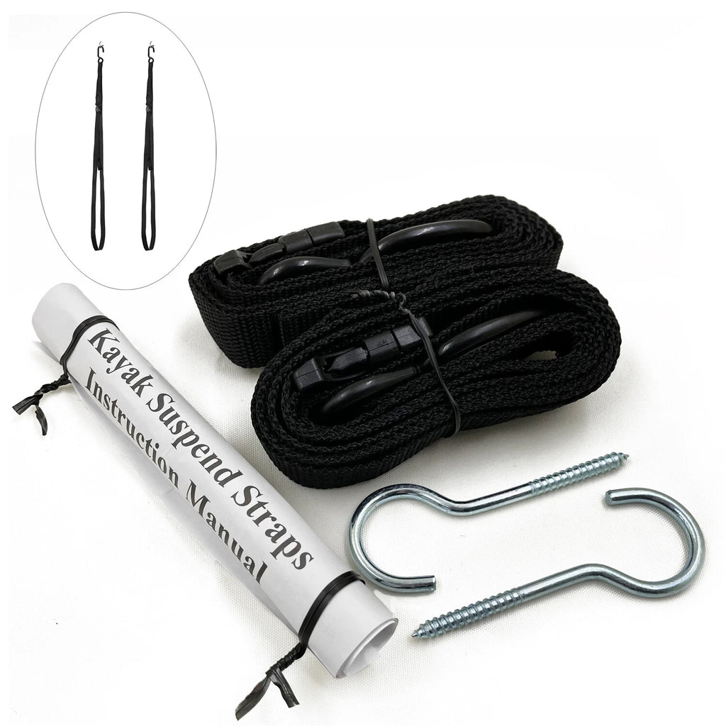Kayak Wall Hanger Storage Strap for Garage (55 lb Capacity)
